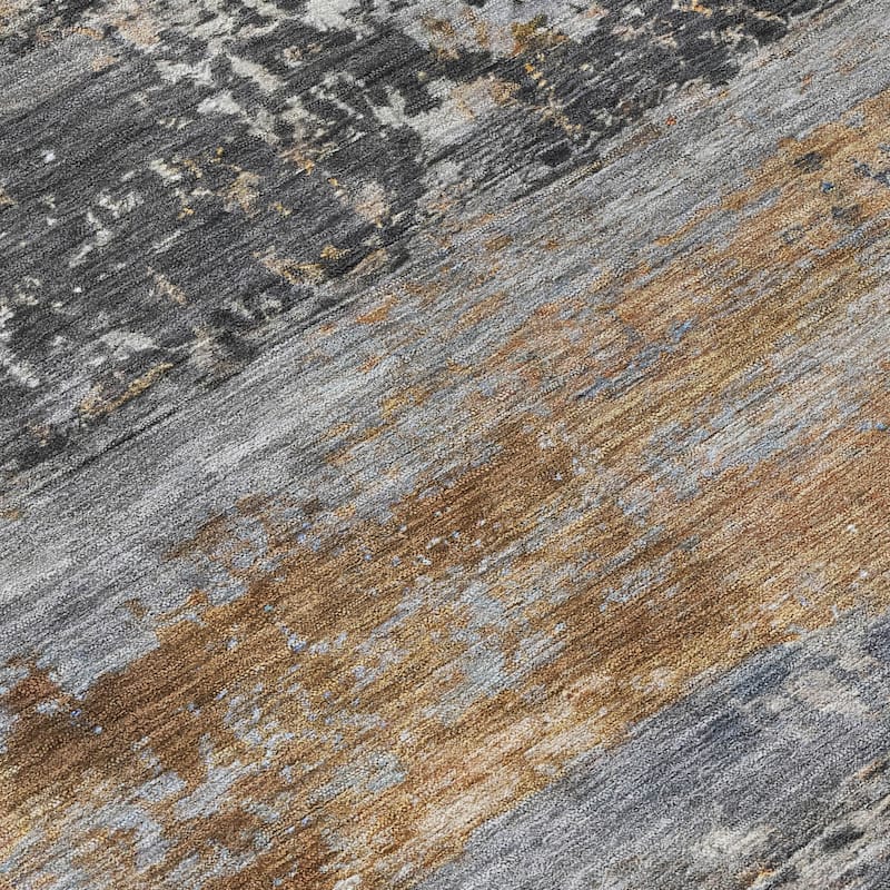 Machine Washable Indoor/Outdoor Contemporary Chantille Rug