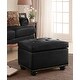 preview thumbnail 47 of 56, Copper Grove Mendocino Storage Ottoman Black pu