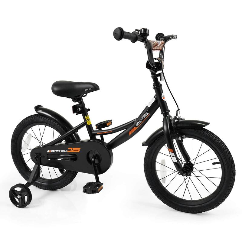 Costway 14" Kids Bike with Removable Training Wheels Adjustable Seat & - See Details