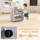 preview thumbnail 3 of 5, 2-Tie Kids Bookshelf Childrens Toy Storage Shelf with Universal Wheels