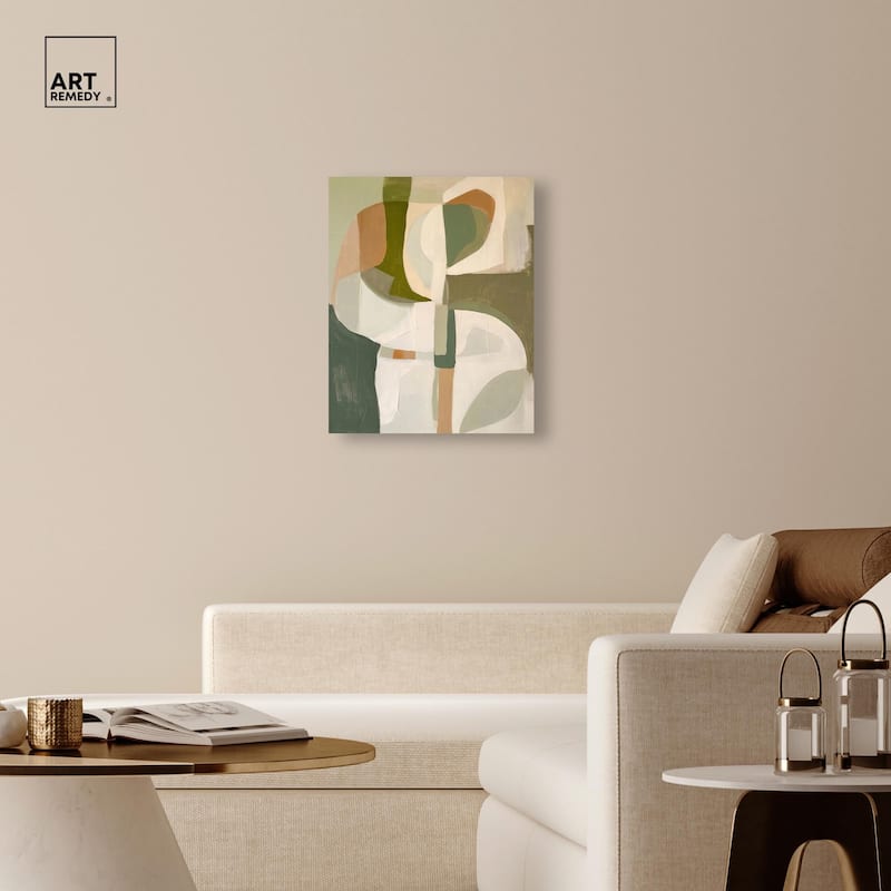 Hazy Shape Tapestry Canvas by Art Remedy, Gallery Wrapped