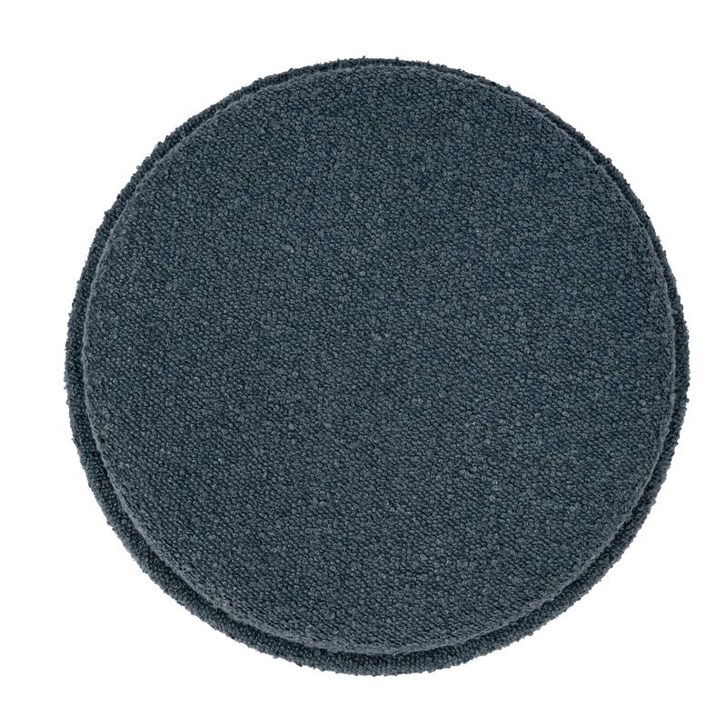 Esme Boucle Tufted Storage Ottoman with Removable Tray Top Ottoman