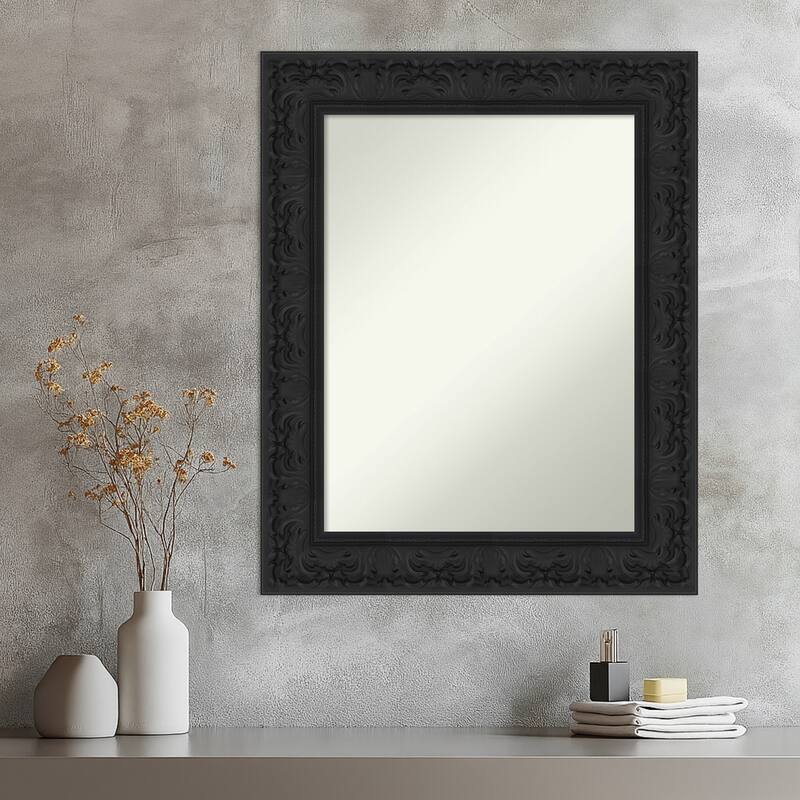 Luxe Non-Beveled Framed Wall Mirror