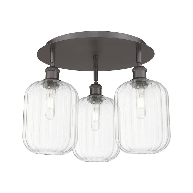 Innovations Lighting Endless Possibilities Ballston - Preston - 3 Light 19" Jar Shade Flush Mount