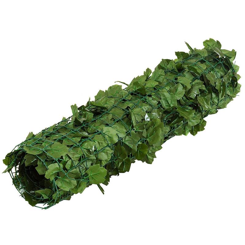 Costway 59''x118'' Faux Ivy Leaf Decorative Privacy Fence Screen