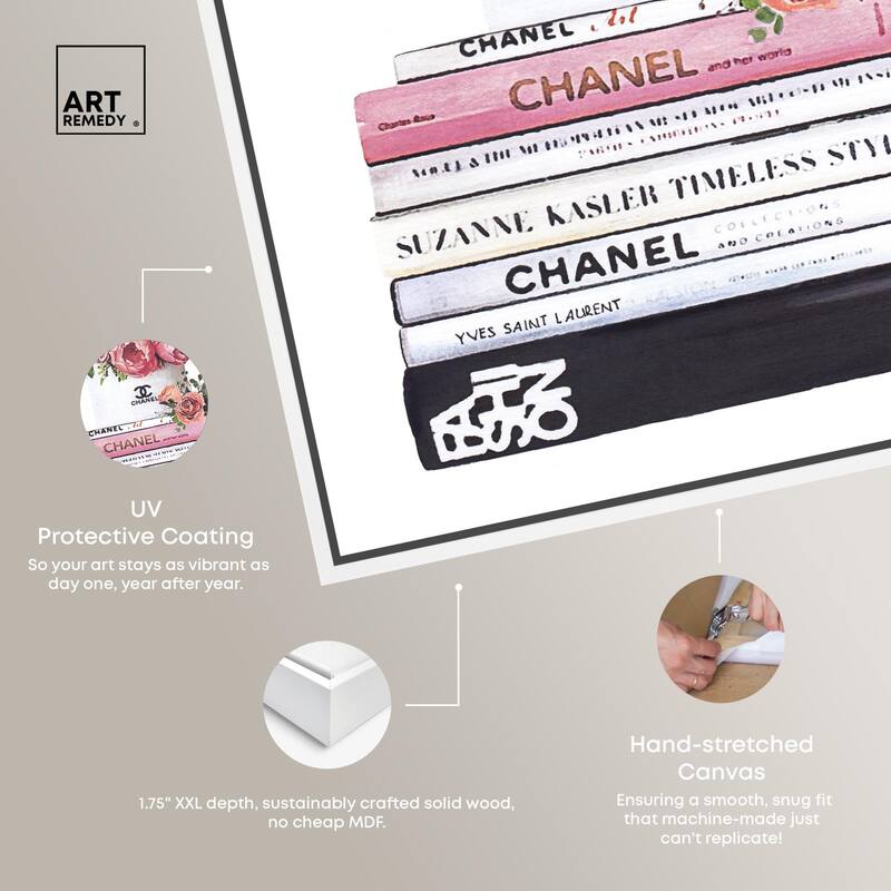 Doll Memories - Roses upon Books Canvas by Art Remedy