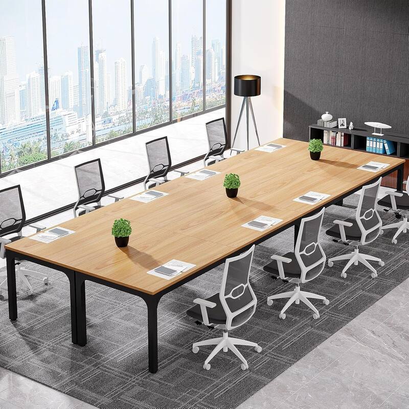 78.74" Large Rectangle Conference Table/Desk, Modern Seminar Meeting Table, Business Tables for Boardroom & Office