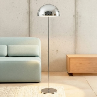 Brightech Ono 66 in. Glossy Chrome Contemporary Modern 2-Light