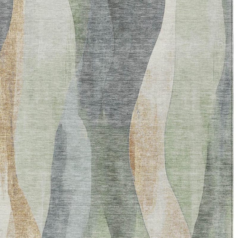 HomeRoots Abstract Transitional Rectangle Outdoor Rug