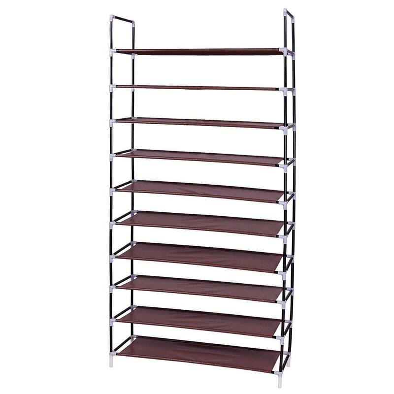 10-tier Non-woven Fabric Shoe Rack