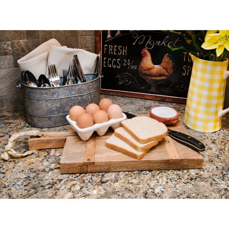 Mango Wood Cheese Board with Rope on Handle
