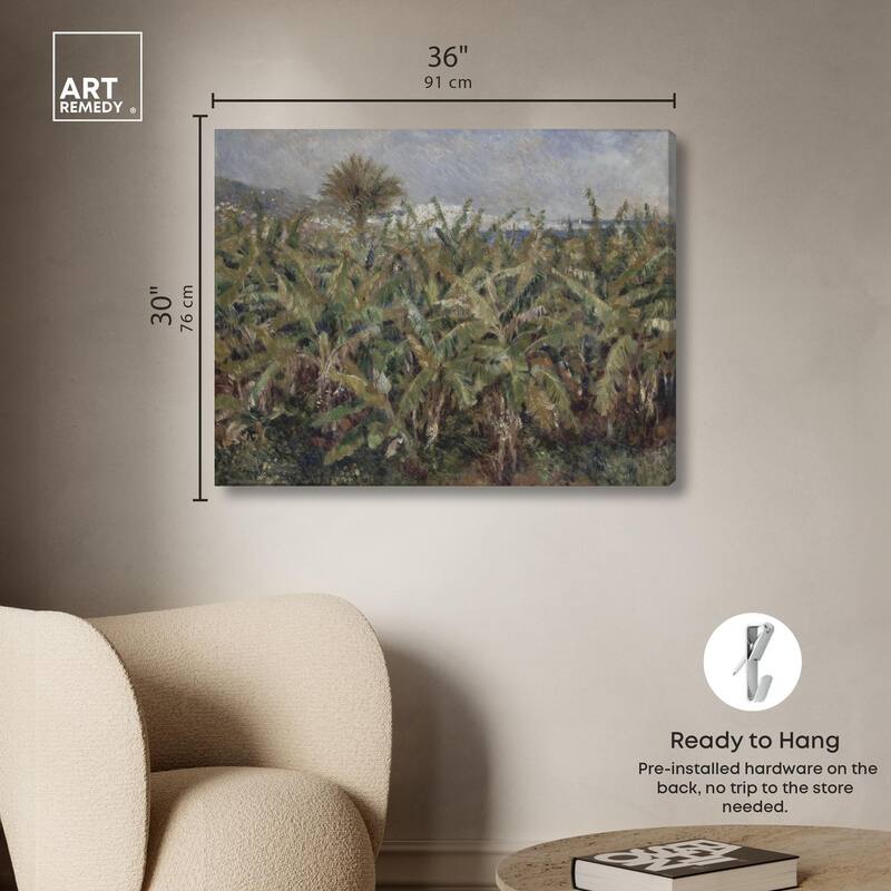 Field of Banana Trees Canvas by Art Remedy, Gallery Wrapped