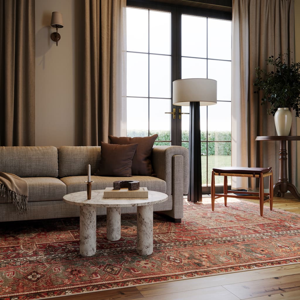 Nuloom Ismeria Medallion Washable Area Rug