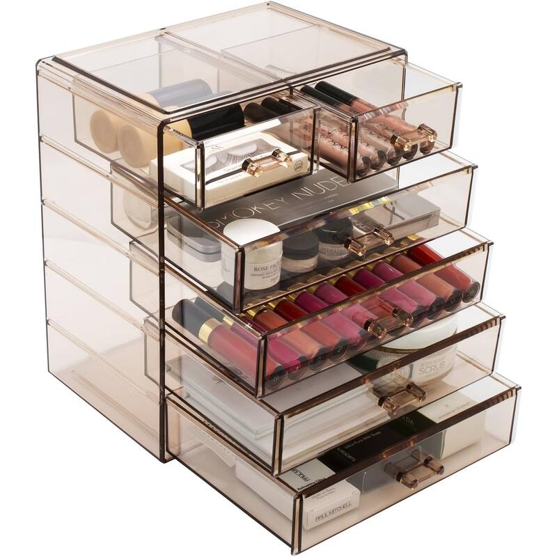 Sorbus New Cosmetics and Jewelry Big Storage Case Display - 4 large, 2 small drawers - 9.50" L x 6.25" W x 11.25" H