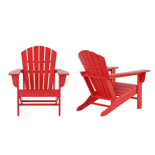 Laguna Classic Outdoor Adirondack Chair (Set of 2) - Red