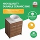 preview thumbnail 18 of 125, BNK 24/36/48/60 Inch Bathroom Vanity with Sink, Freestanding Bathroom Vanity with Soft Close Doors and Adjustable Shelf