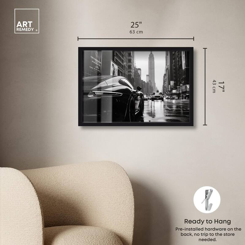 Rainy Day New York Shadowbox by Art Remedy