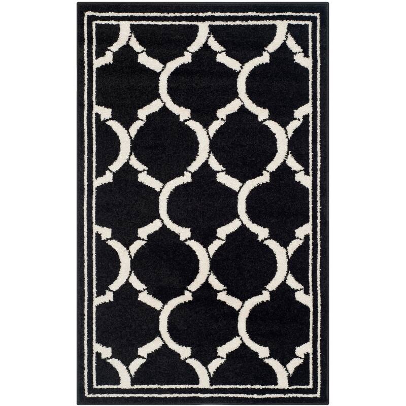 SAFAVIEH Amherst Huynh Modern Rug - 2'6" x 4' - Anthracite/Ivory