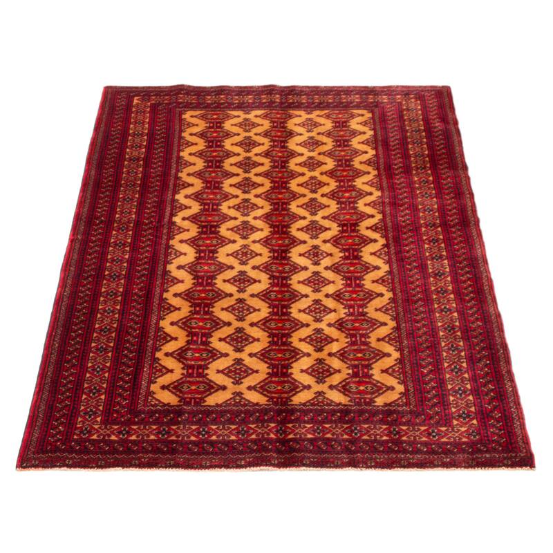 Teimani Red Rug 4'2" x 6'2" - 4'2 x 6'2