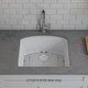 preview thumbnail 2 of 5, 23 Inch Lexicon Platinum Quartz Composite Drop-in Undermount D-Shaped Single Bowl Galaxy White Kitchen Sink LP-2321D-W-SO