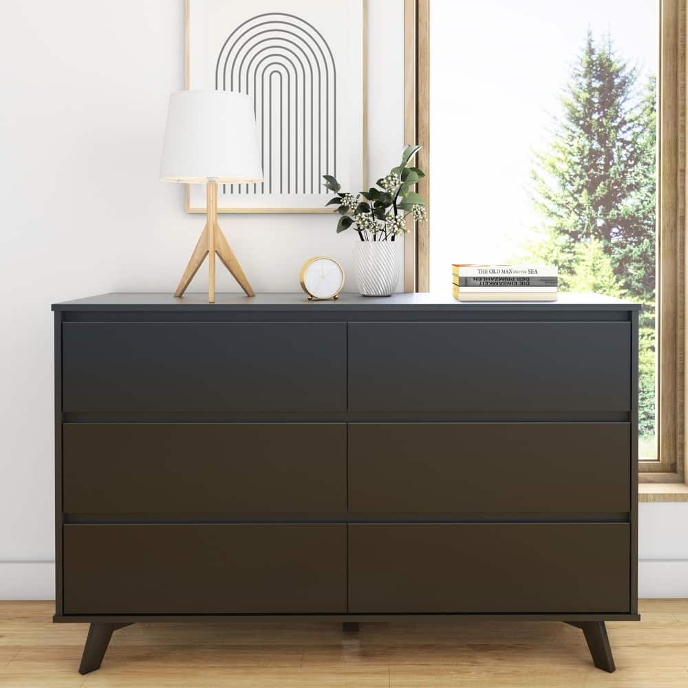 Max and Lily Scandinavian 6 Drawer Dresser