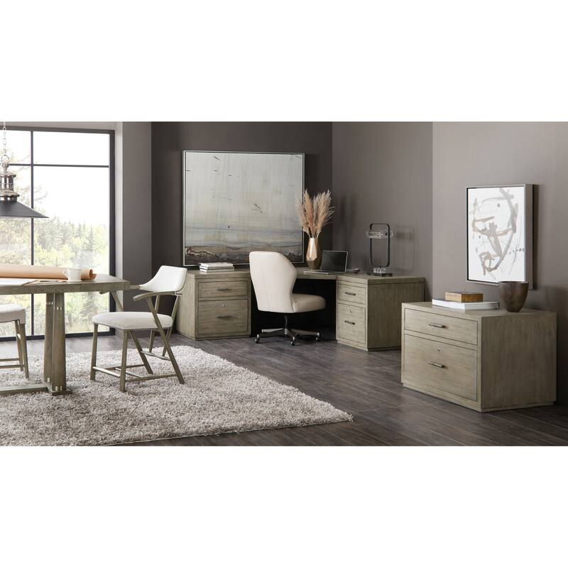 Linville Falls Corner Desk with Two Files
