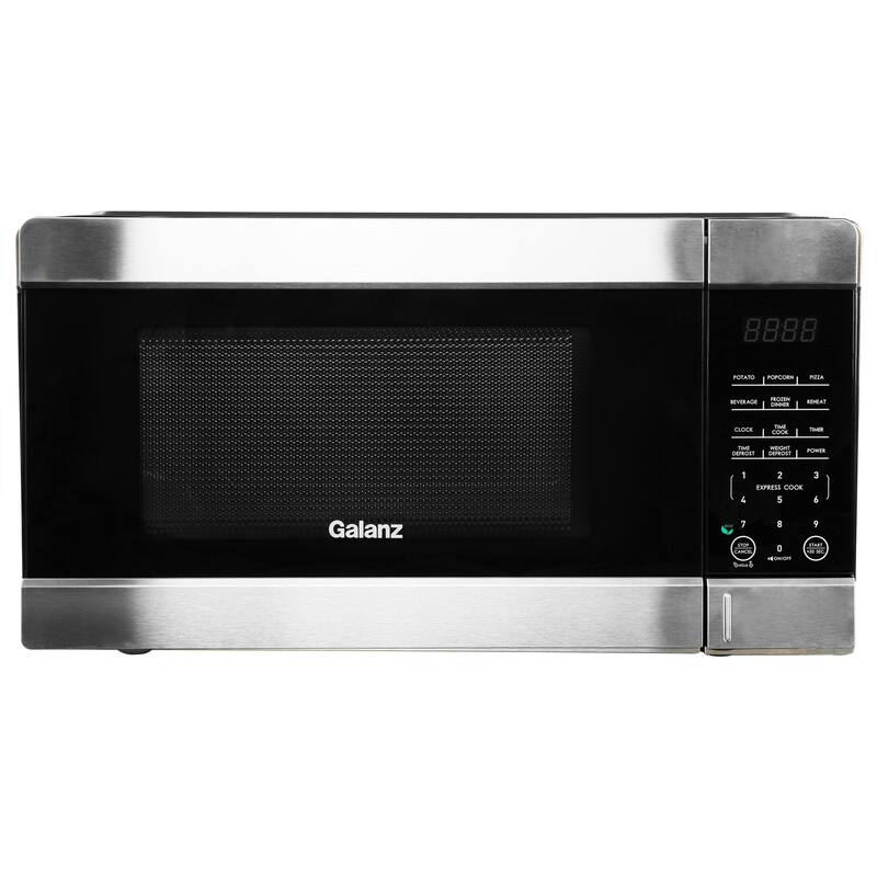 0.9 cu ft 900W Countertop Microwave Oven in Black with One Touch Express Cooking - Black