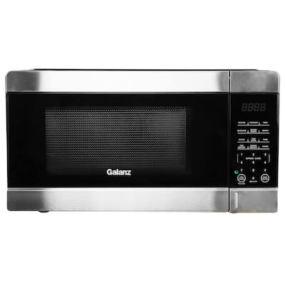 0.9 cu ft 900W Countertop Microwave Oven in Black with One Touch Express Cooking
