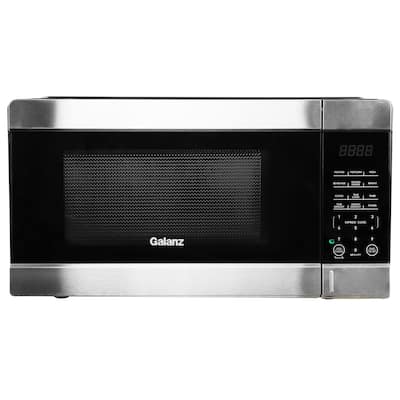 1.1 cu ft 1000W Countertop Microwave Oven in Black with One Touch Express Cooking