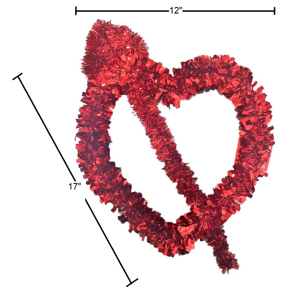 Shop Homvare Cupid S Arrow Hanging Tinsel Heart 17 For