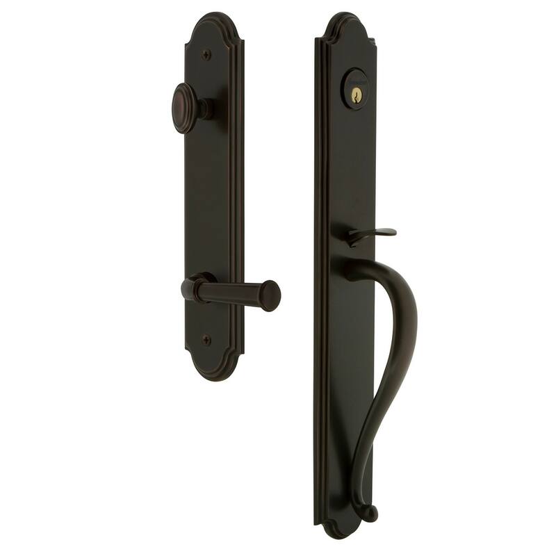 Grandeur Arc Solid Brass Rose Right Handed Dummy Full Plate 'S' Grip - Timeless Bronze