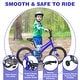 preview thumbnail 3 of 18, 16 Inch Road City Bike For Toddlers Kids, Steel Frame Road Bike With Training Wheels, Lightweight Kids City Bike