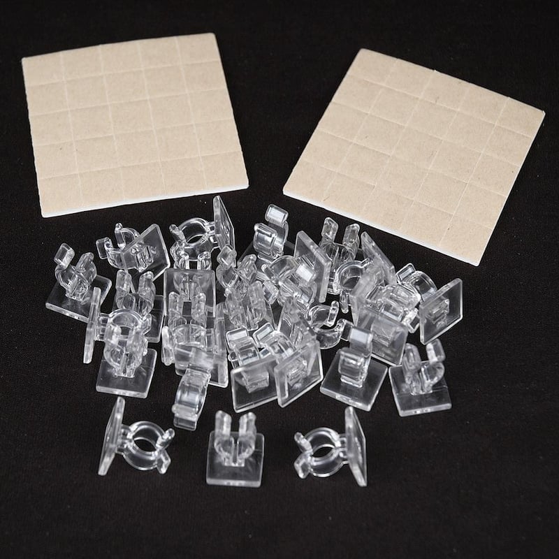 39095 Mini Light Adhesive Christmas Light Clip, 100 Pack Bed Bath