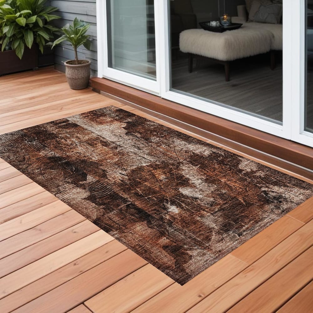 Hami Garden-Inspired Weather Resistant Versatile Elegance Outdoor Rug