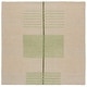 preview thumbnail 16 of 20, SAFAVIEH Handmade Genre Hans Mid-Century Modern Wool Rug 6' Square - Green/Beige