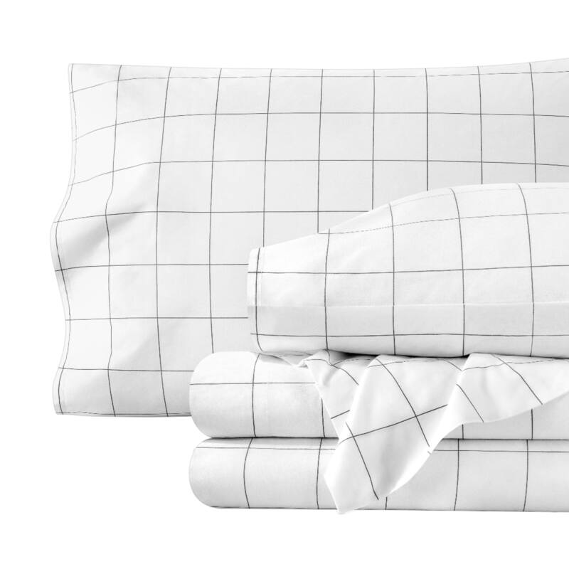 Bare Home Organic Cotton Sheet Set - Crisp Percale Weave