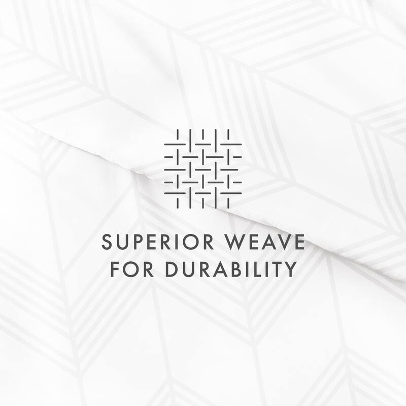 Simply Soft Oversized Alps Chevron Pattern 3 Piece Duvet Cover Set