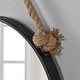 preview thumbnail 3 of 5, FirsTime & Co. Dockline Round Mirror, American Crafted, Oil Rubbed Bronze, Mirror, 22 x 2 x 33.5 in
