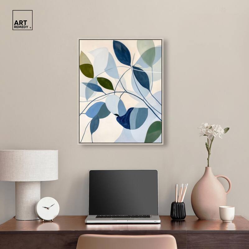 Woven Botanicals I Canvas by Art Remedy