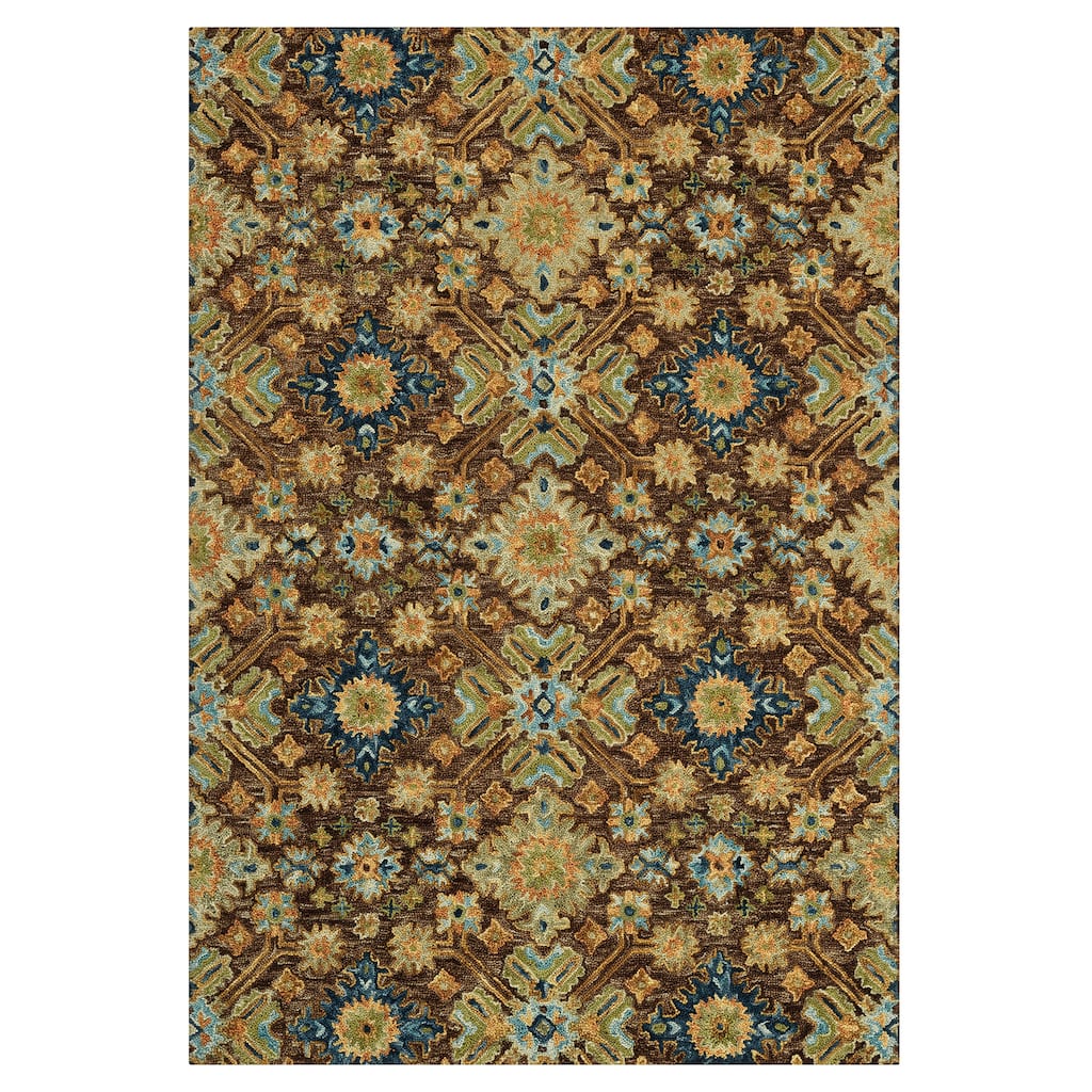 Empress Brown Traditional Hand-Hooked Area Rug 2' x 3'