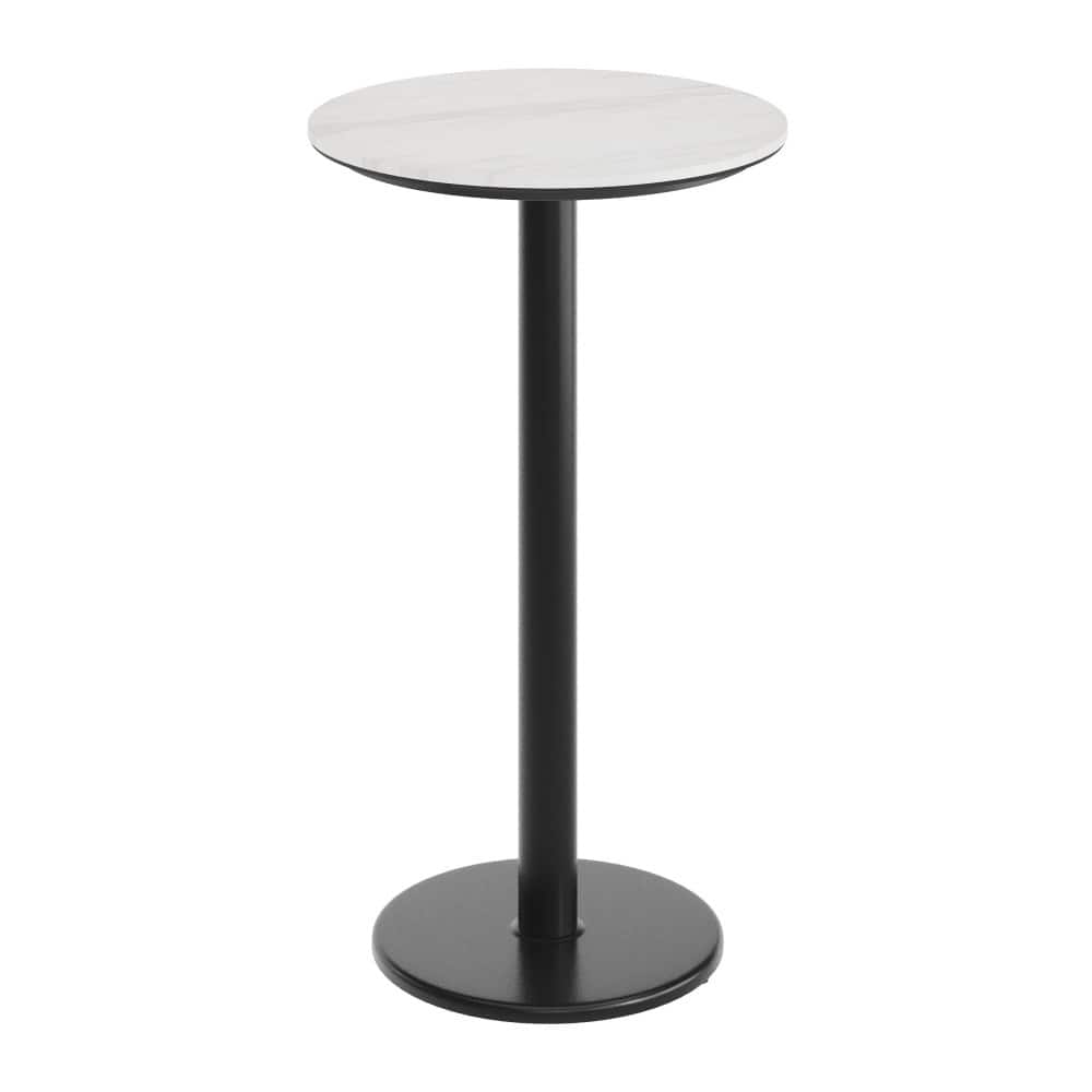 Commercial HPL Tabletop with Bar Height Round Base