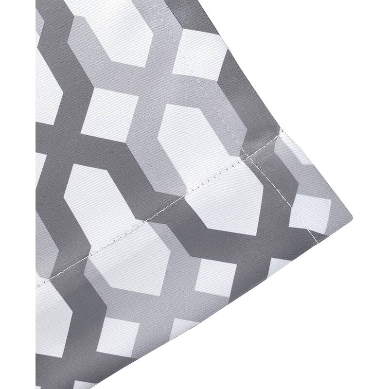 DriftAway Mason Geometric Trellis Pattern Window Curtain Valance Rod Pocket - 52" width x 14 " length - 52" width x 14 " length