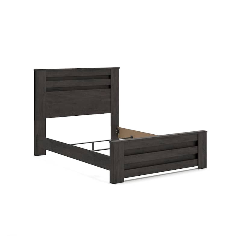 Brinxton Black Panel Bed