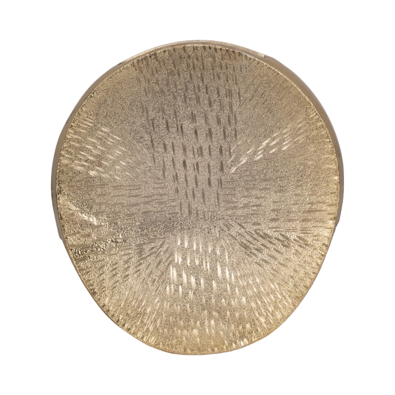 Sagebrook Home Metal, Etched Oval Vase - 12" x 8" x 12"