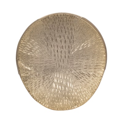 Sagebrook Home Metal, Etched Oval Vase