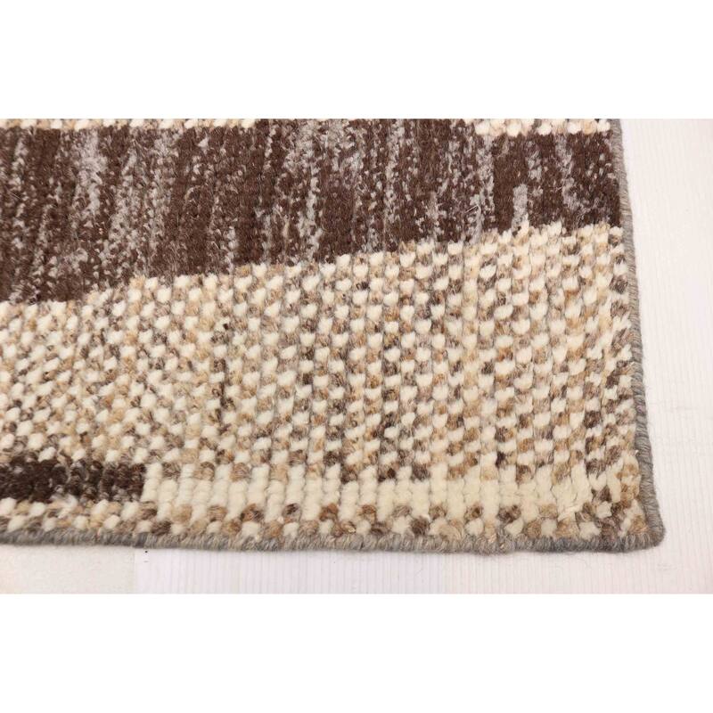 ECARPETGALLERY Hand-knotted Tangier Tan Wool Rug - 8'5 x 9'11