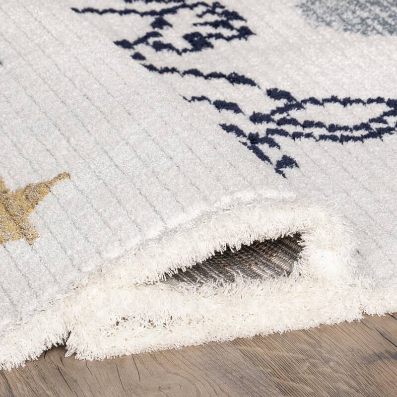 Nuloom Caree Astronaut Kids Fringe Area Rug