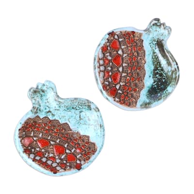 Novica Handmade From The Sky Ceramic Catchalls (Pair)