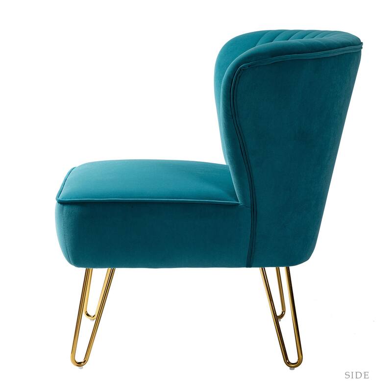 Barto Upholstered Side Chair with Tufted Back Set of 2 by HULALA HOME
