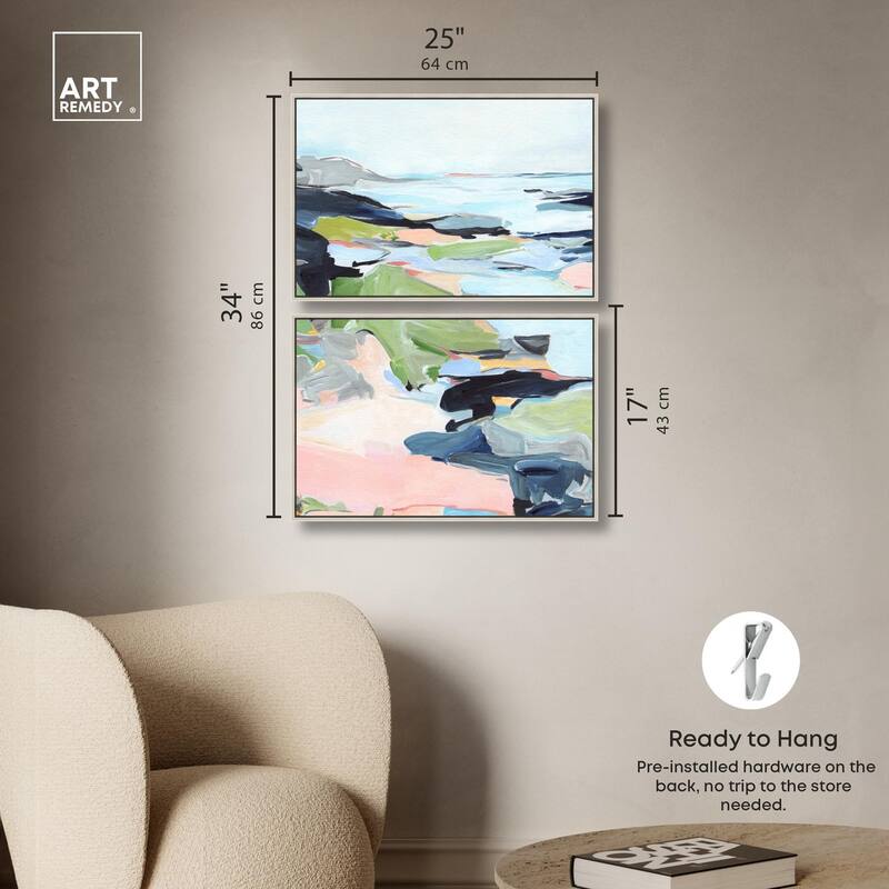 Between Seasons I Canvas Set of 2 by Art Remedy